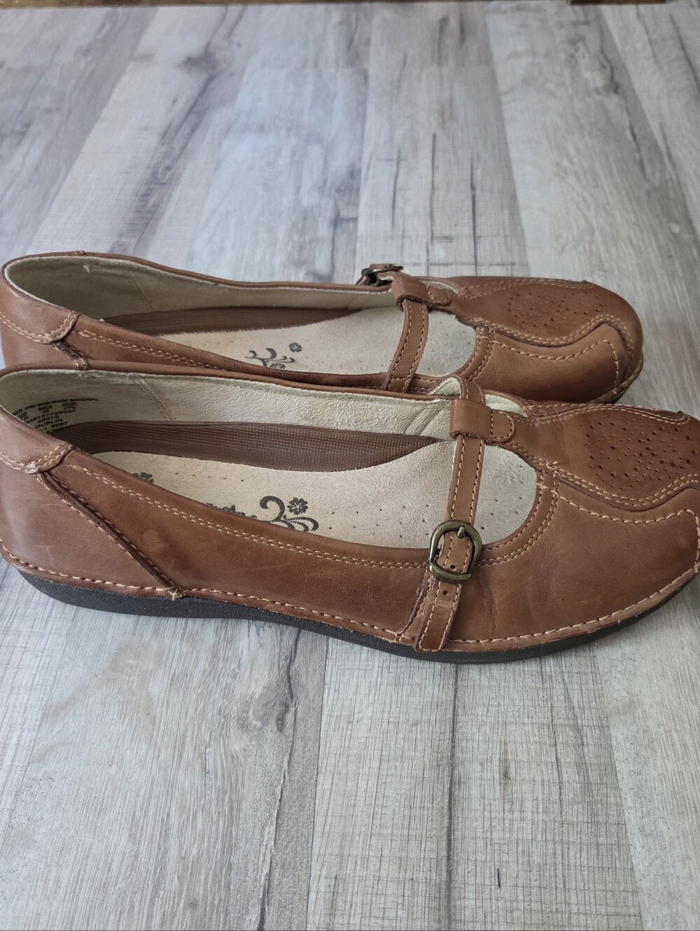 Thom McAn Dublin Mary Jane Brand Leather Loafer Shoes 9
